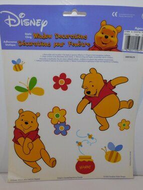 VTG 2005 Winnie the Pooh Window Static Cling Window Decoration Decals NEW Disney